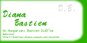diana bastien business card